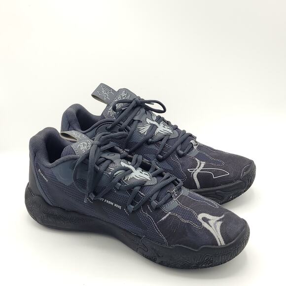 Puma LaMelo Ball MB.03 Lo Black Strong Grey 310519-03 men's size 9 - Picture 3 of 9